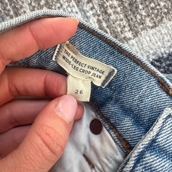 Madewell the perfect vintage wide-leg crop jean, size 26 - Picture 2 of 6